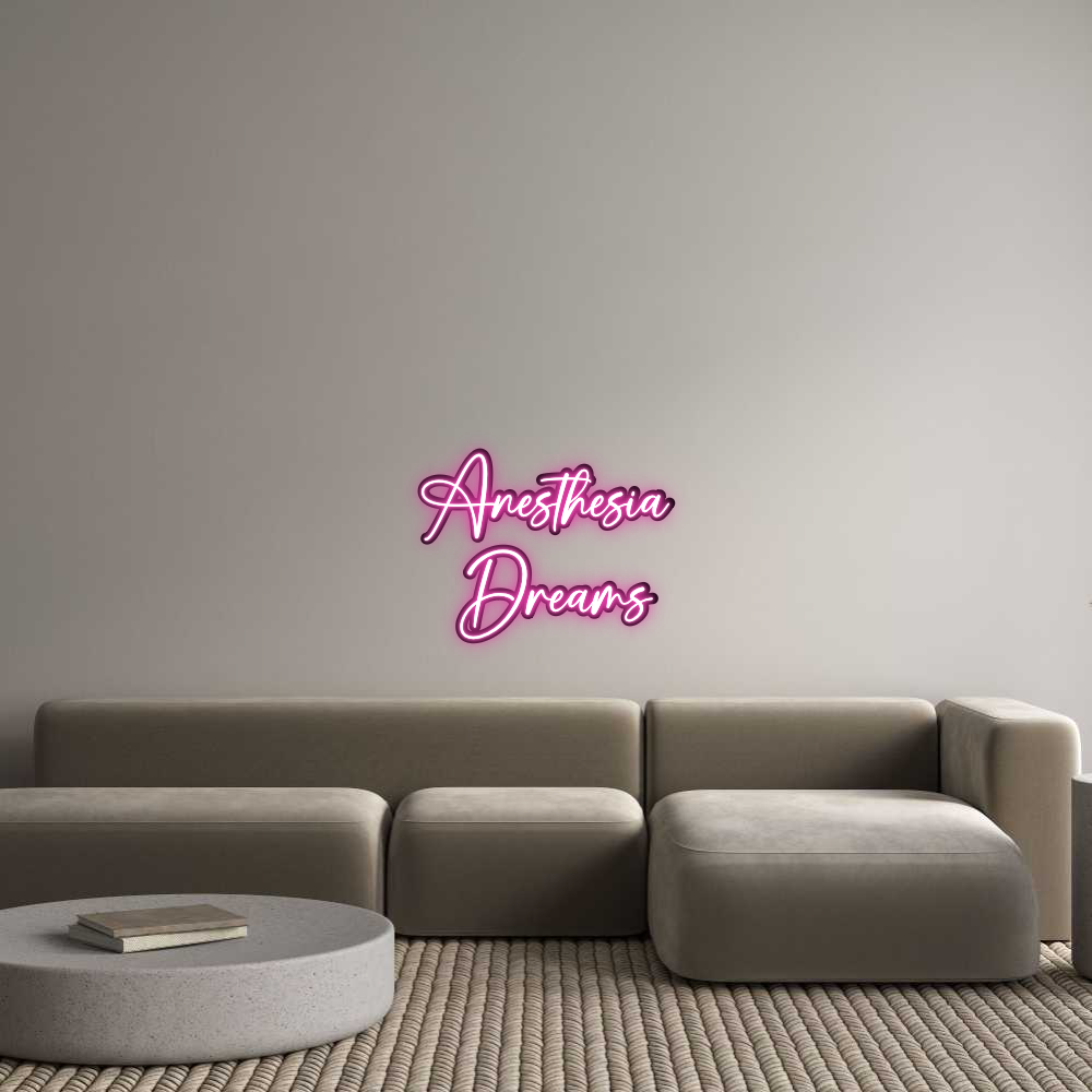 Custom neon sign for Anesthesia Dreams!