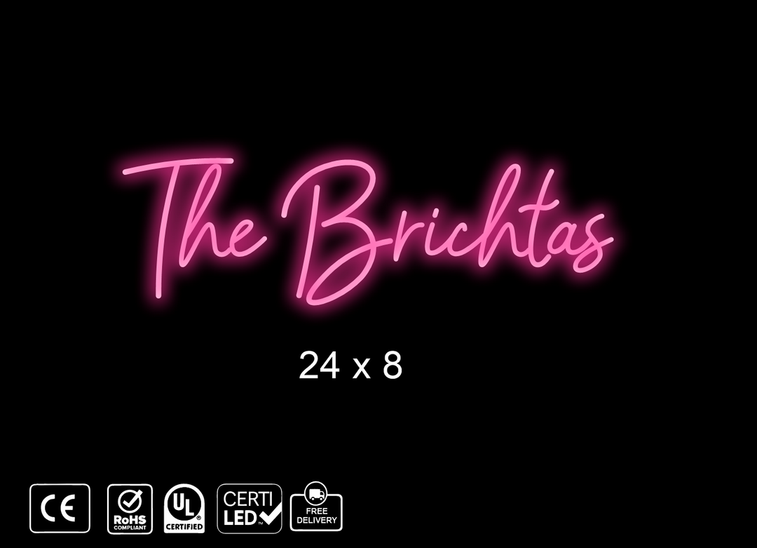Custom Neon sign for Z. Brichta