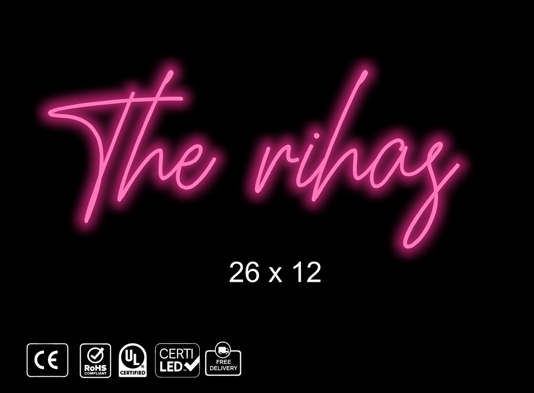 Custom Neon sign for Justin Riha