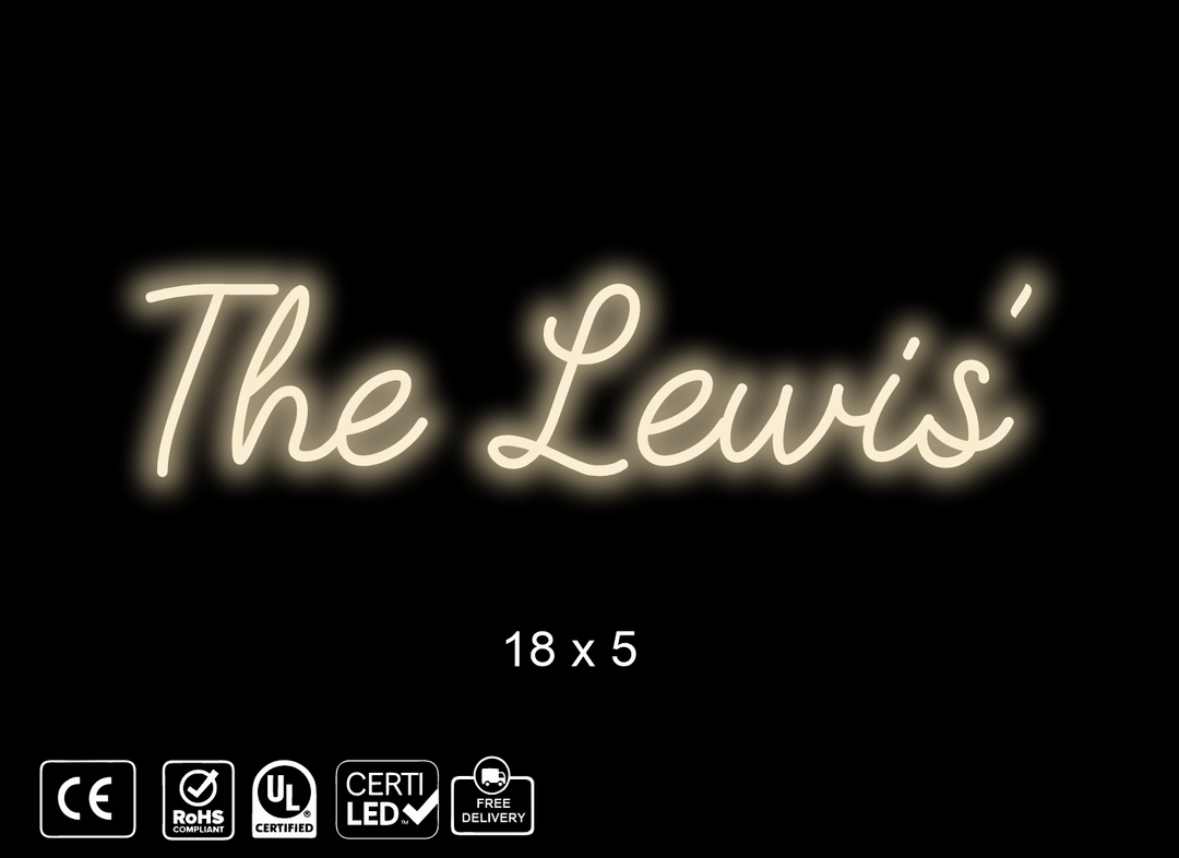 Custom Neon sign for Keaton Lewis