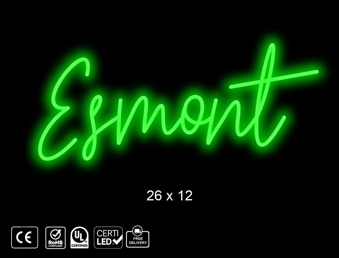 Custom Neon sign for D. J. Ruther