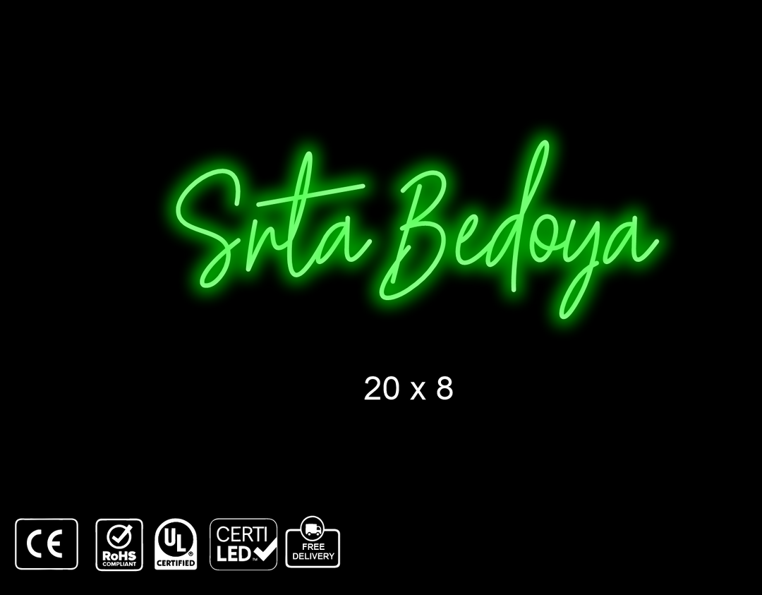 Custom Neon sign for Rochi Bedoya
