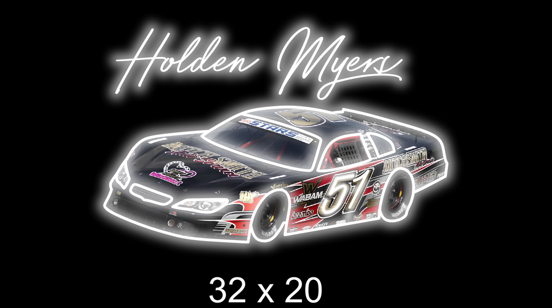 Custom neon sign for Holden Myers
