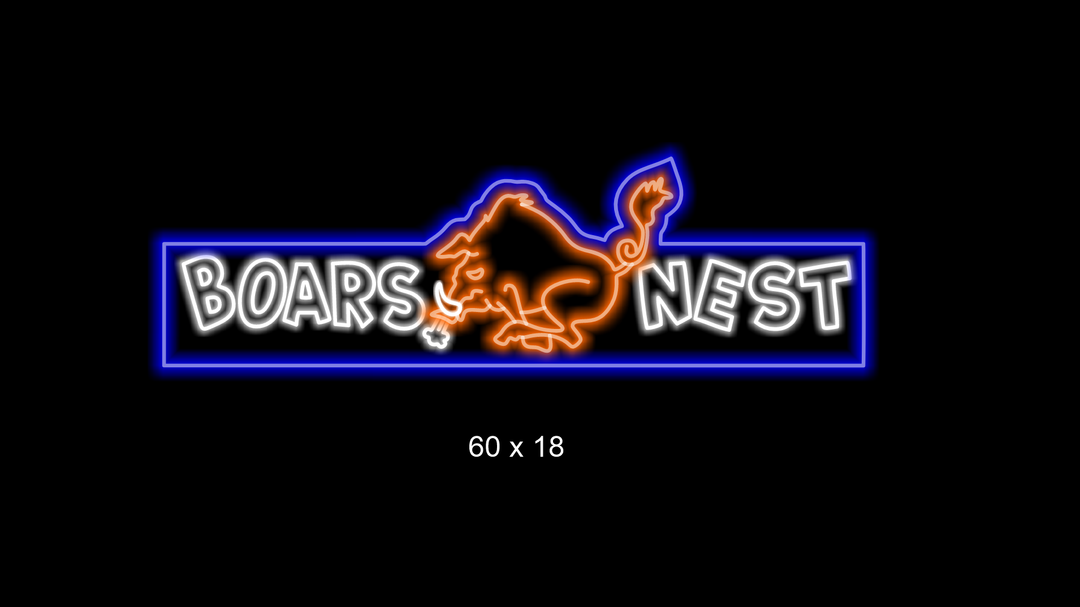 Custom neon sign for Adam Revels