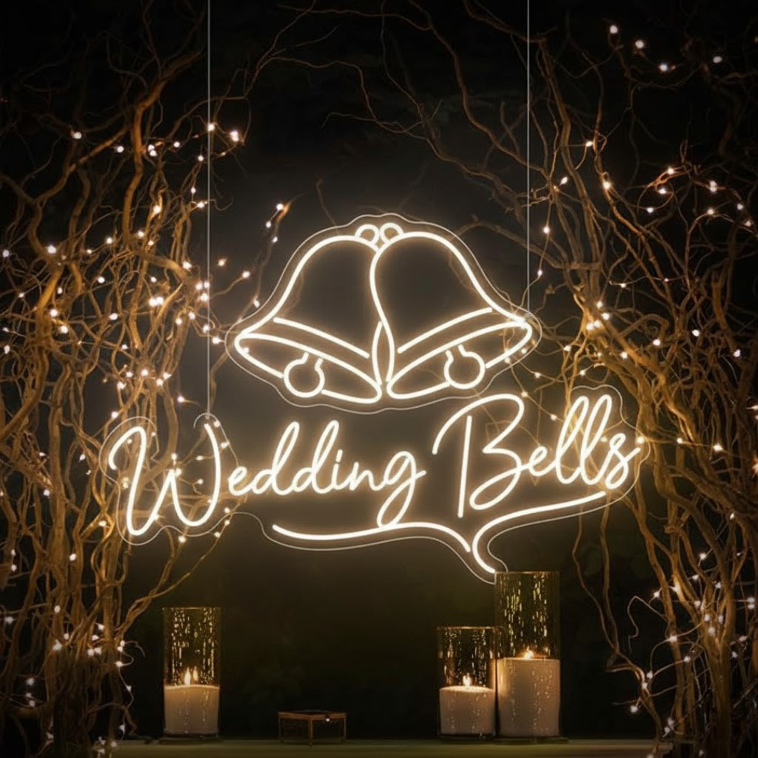 Wedding Neon Signs by LEDNeons  romantic LED signs designed to light up weddings, receptions, and engagement parties with elegant glow.