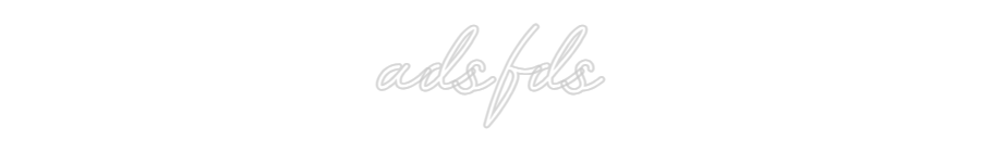 Customized Neon Sign: adsfds