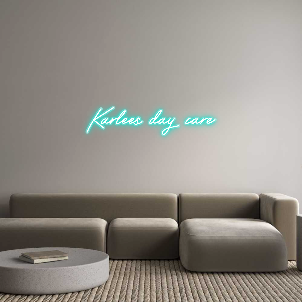 Customized Neon Sign: Karlees day c...