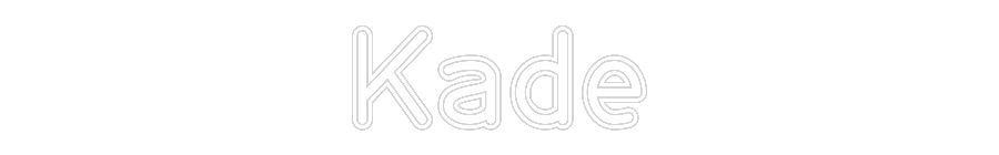 Customized Neon Sign: Kade