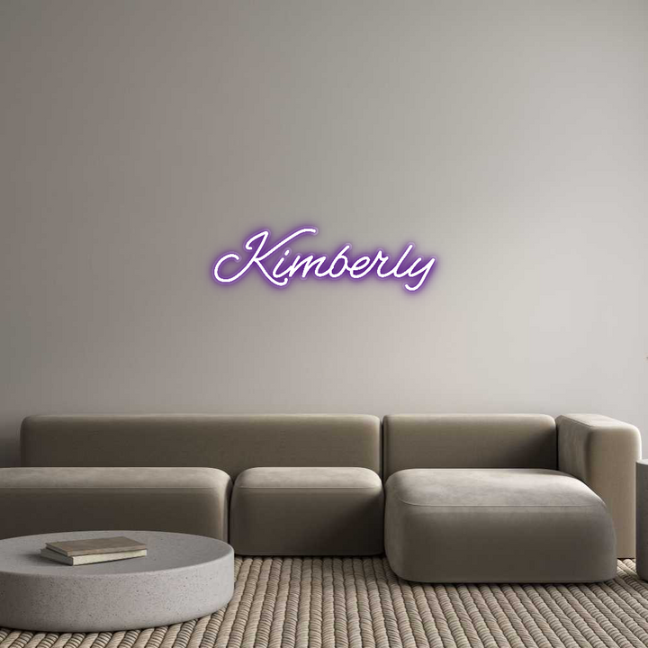 Customized Neon Sign: Kimberly