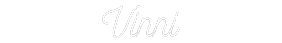 Customized Neon Sign: Vinni