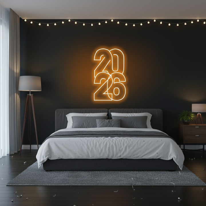 2026 LED Neon Sign by LEDNeons – Bright and festive light décor for New Year celebrations