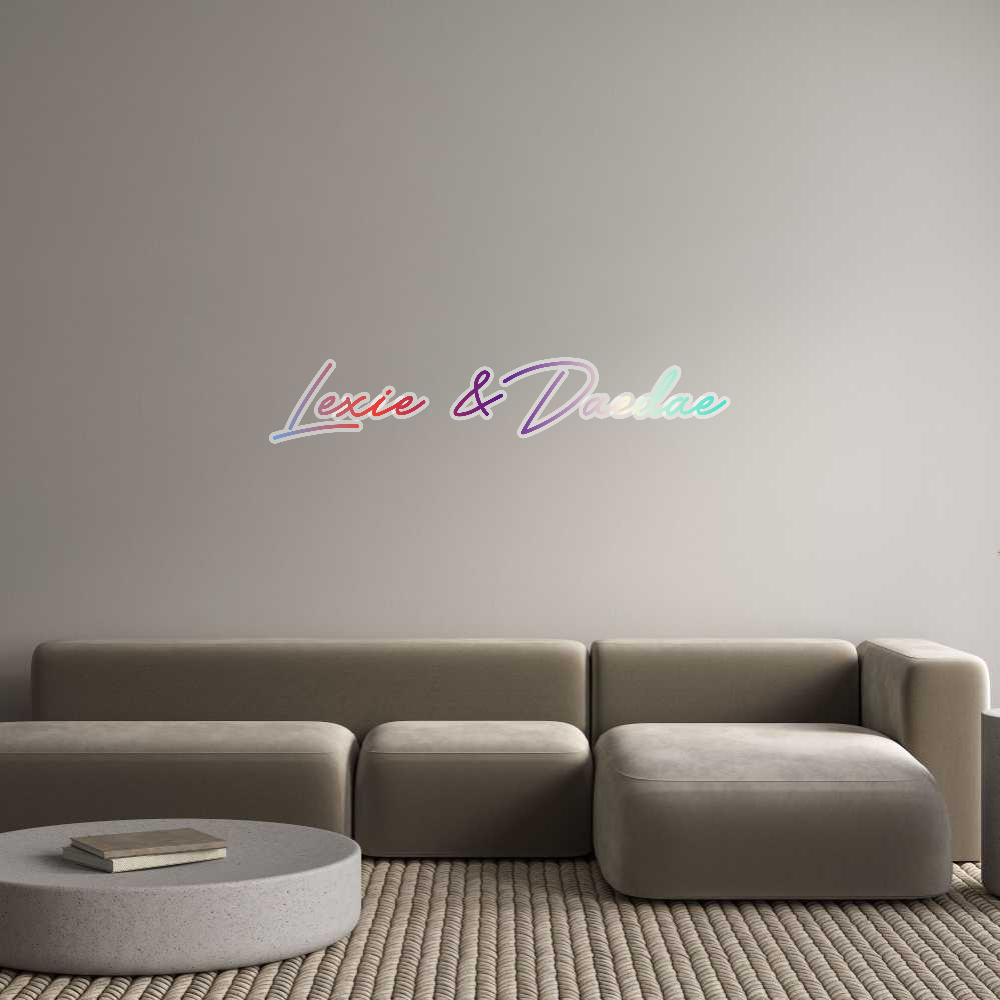 Customized Neon Sign: Lexie & Daedae