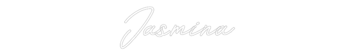 Customized Neon Sign: Jasmina