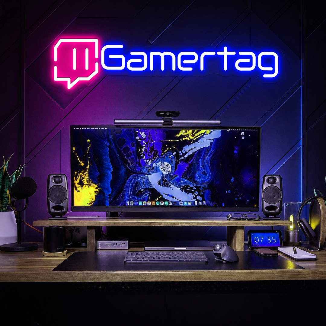Personalized LED Gaming Neon Sign for Game Room
