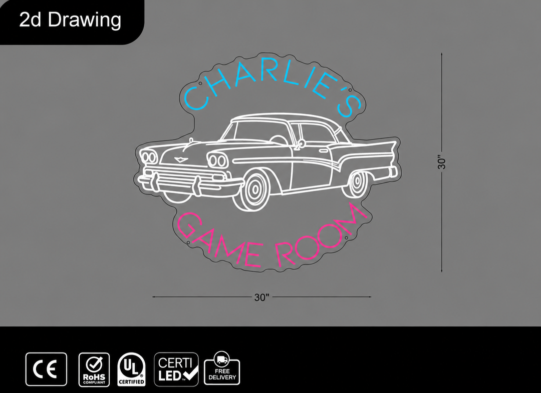 Custom Neon Sign For Charles