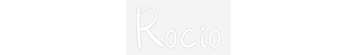 Customized Neon Sign: Rocio