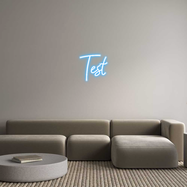 Customized Neon Sign: Test