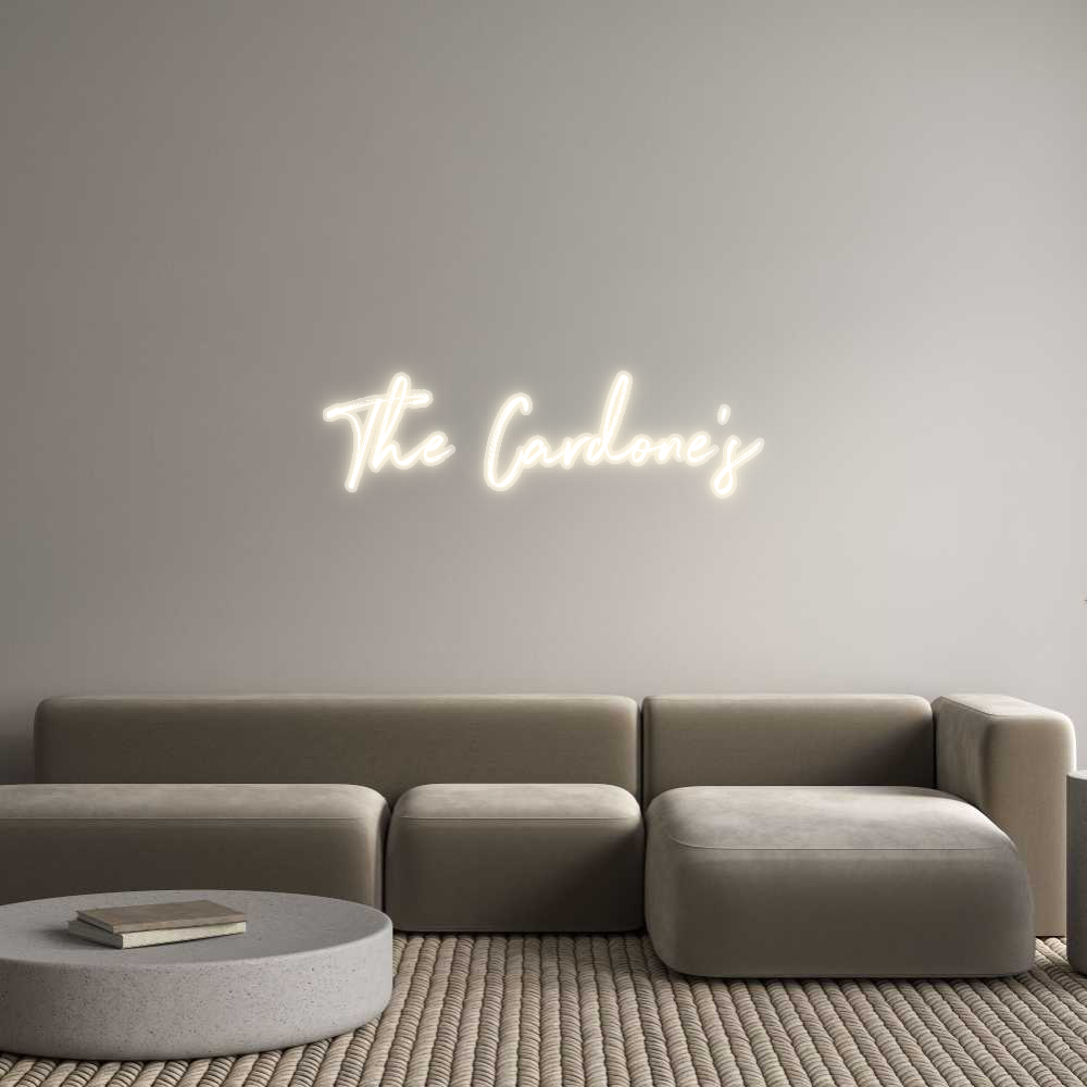 Customized Neon Sign: The Cardone’s