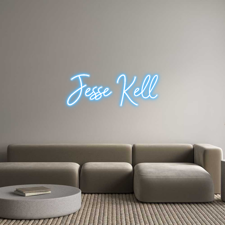 Customized Neon Sign: Jesse Kell
