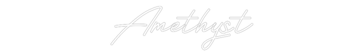 Customized Neon Sign: Amethyst
