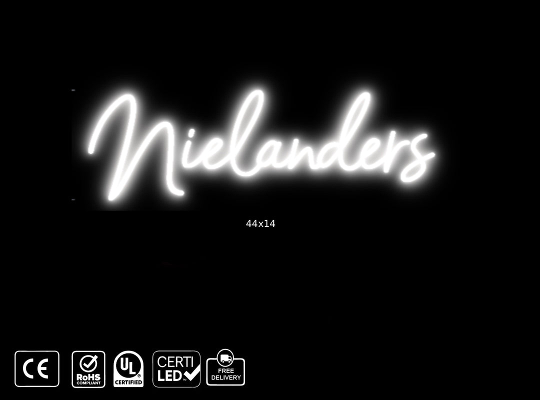 Custom neon sign for Niel Anders