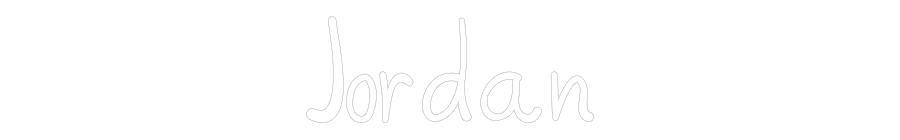 Customized Neon Sign: Jordan