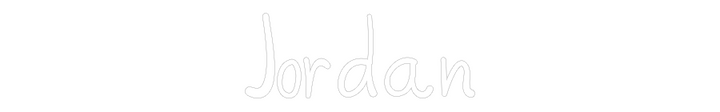 Customized Neon Sign: Jordan