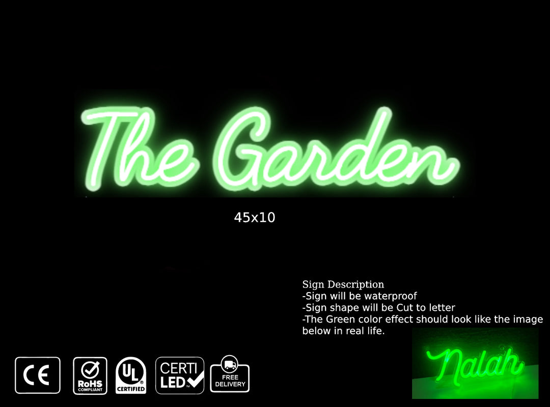 Updated Neon sign ( The Garden ) For Cid