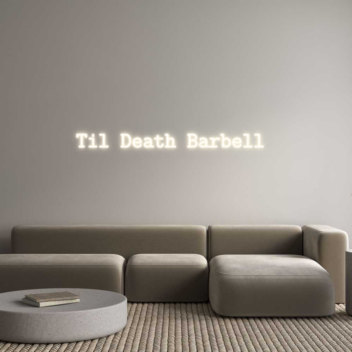 Customized Neon Sign: Til Death Bar...