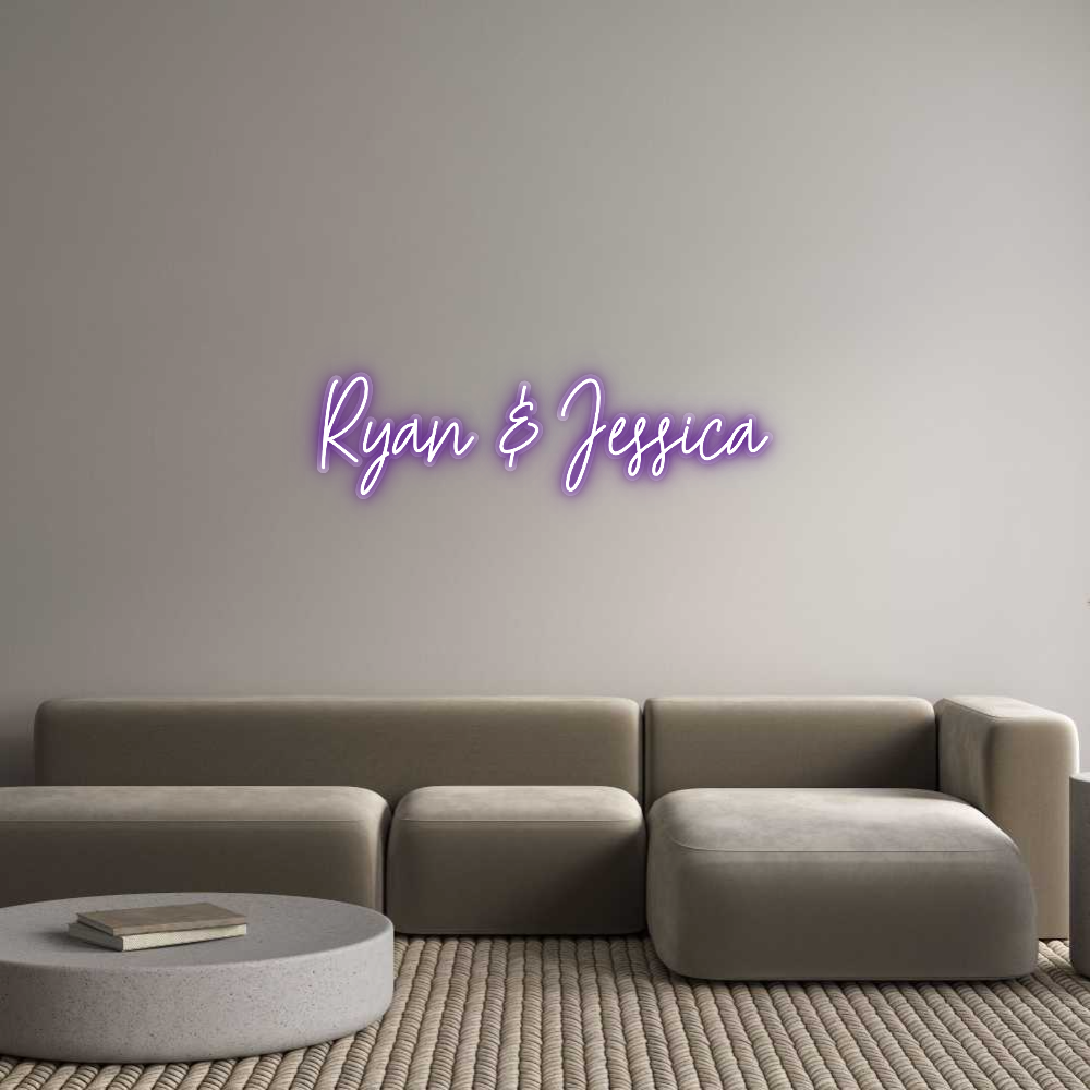 Customized Neon Sign: Ryan & Jessica