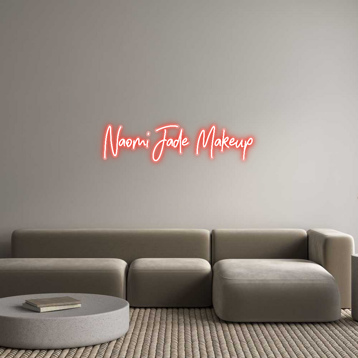 Customized Neon Sign: Naomi Jade Ma...