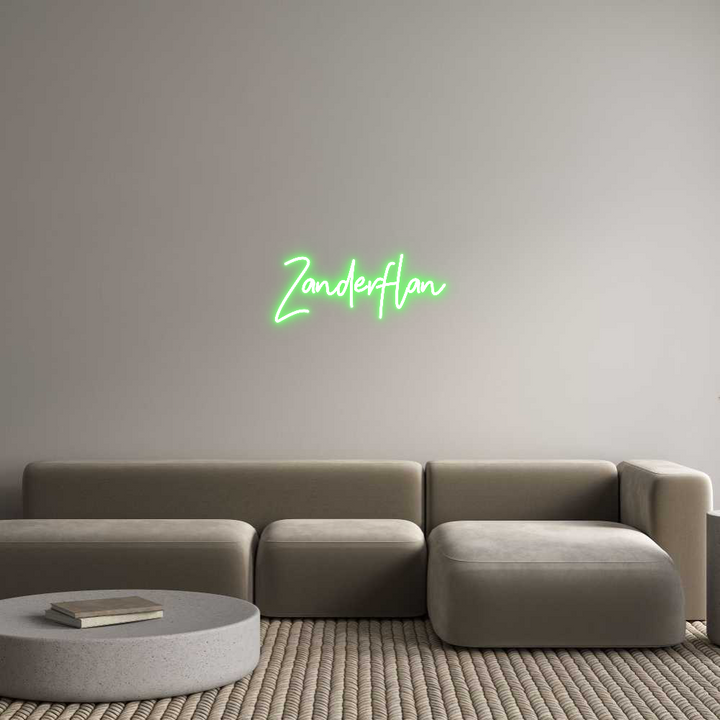 Customized Neon Sign: Zanderflan