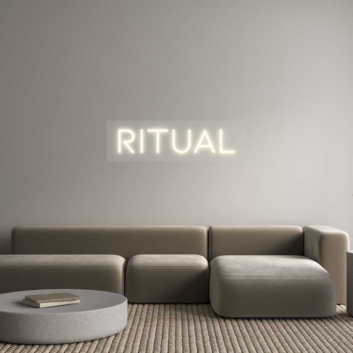 Customized Neon Sign: RITUAL