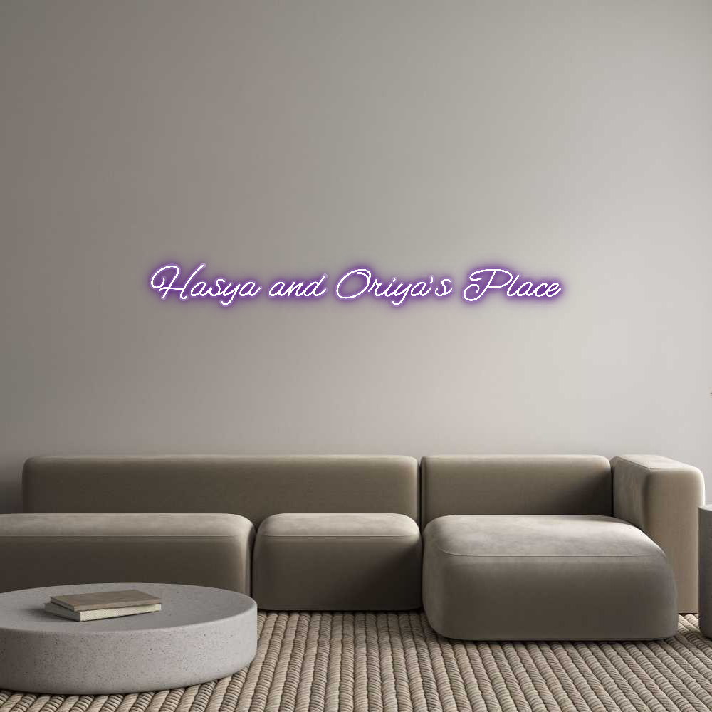 Customized Neon Sign: Hasya and Ori...