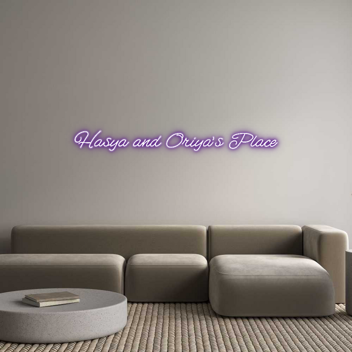 Customized Neon Sign: Hasya and Ori...