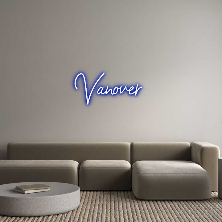 Customized Neon Sign: Vanover