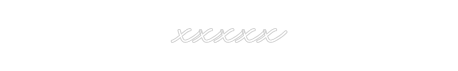 Customized Neon Sign: xxxxx