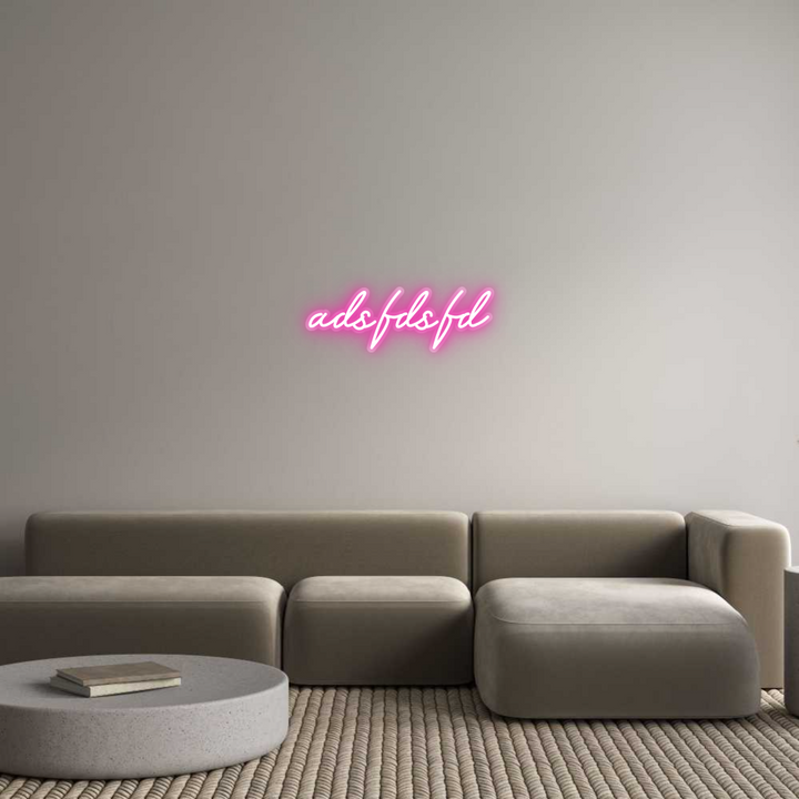 Customized Neon Sign: adsfdsfd