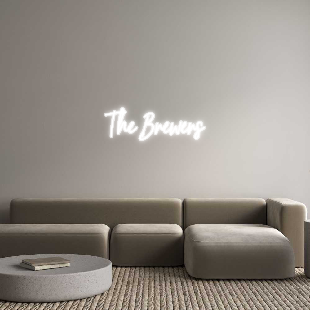 Customized Neon Sign: The Brewers