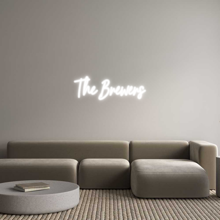 Customized Neon Sign: The Brewers