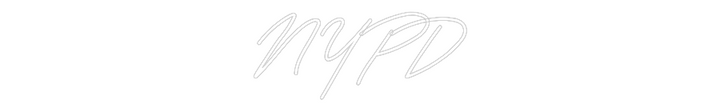 Customized Neon Sign: NYPD