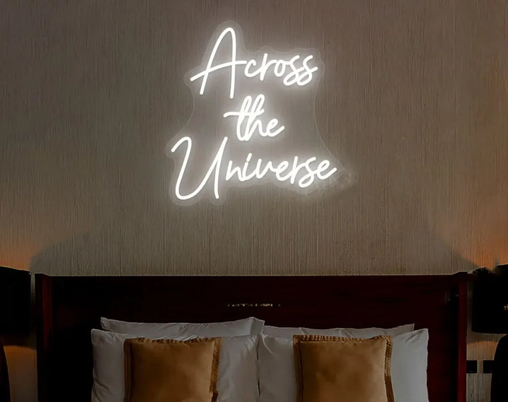 Across The Universe Valentine's Day Neon Sign by LEDNeons - creating a cozy and romantic Valentine’s ambiance.
