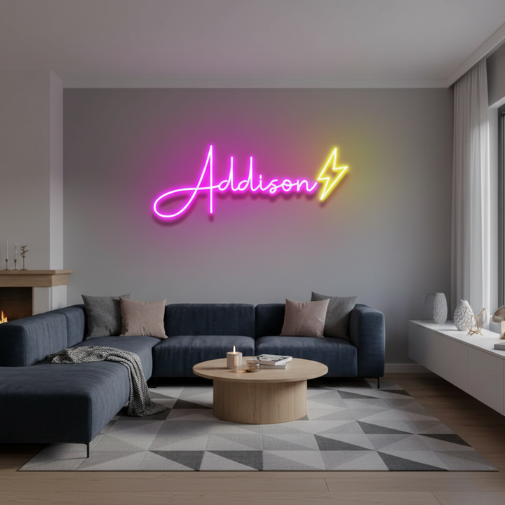 Addison Name LED Neon Sign by LEDNeons