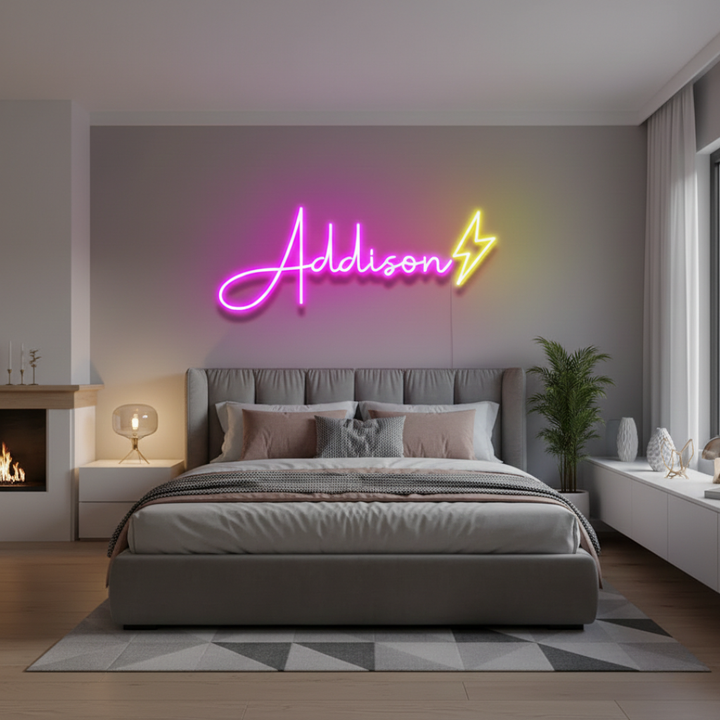 Addison Name LED Neon Sign by LEDNeons