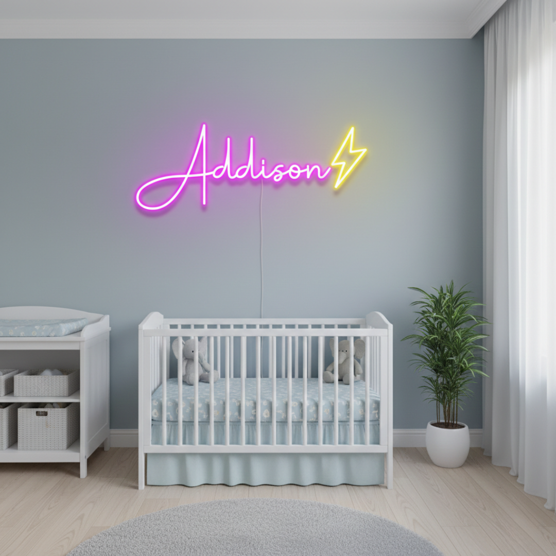 Addison Name LED Neon Sign by LEDNeons 