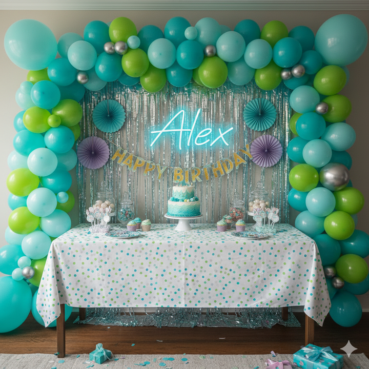 Alex Name LED Neon sign by LEDNeons  - glowing on a wall, offering a modern and personalized decorative accent.