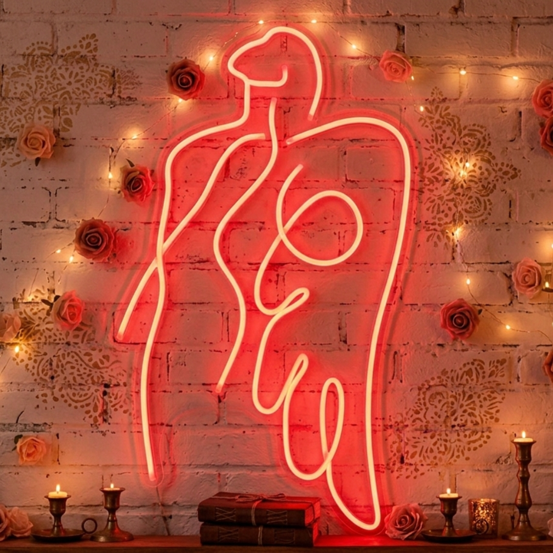 Angel Girl Valentine's Day LED Neon Sign by LEDNeons 
