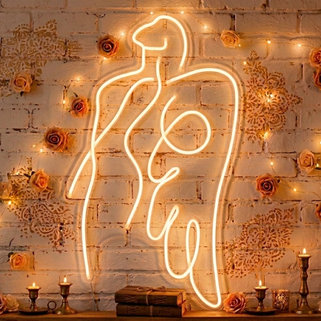 Angel Girl Valentine's Day LED Neon Sign by LEDNeons 