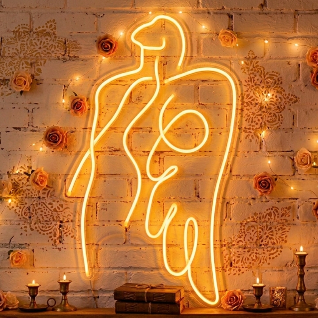 Angel Girl Valentine's Day LED Neon Sign by LEDNeons 