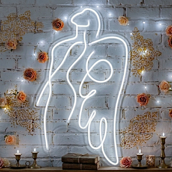 Angel Girl Valentine's Day LED Neon Sign by LEDNeons 